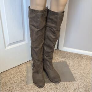 Target Brown Knee High Faux Suede Boots